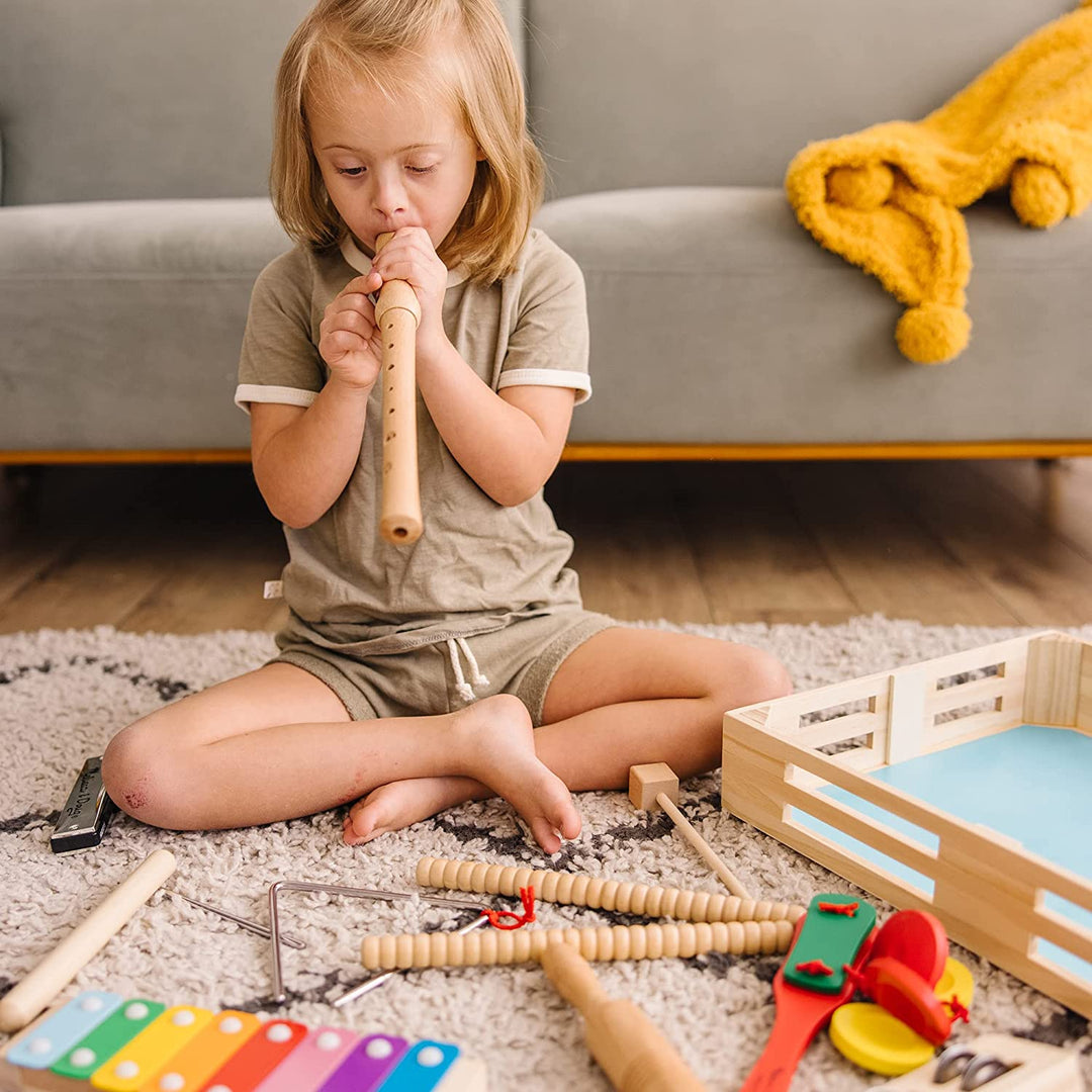 Set De  12 Instrumentos Musicales Madera