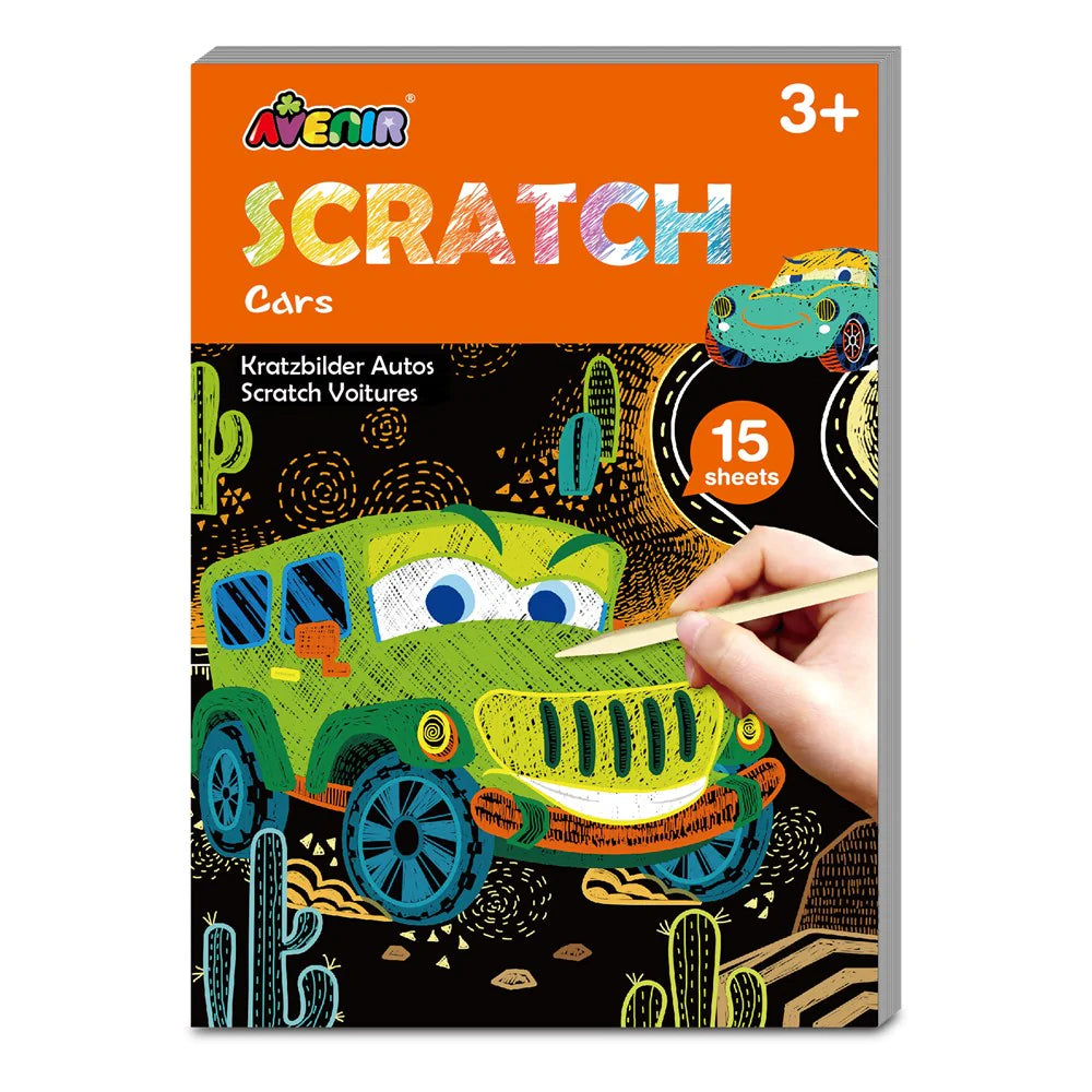 Set De Arte Mini Libro Para Raspar Medios De Transporte