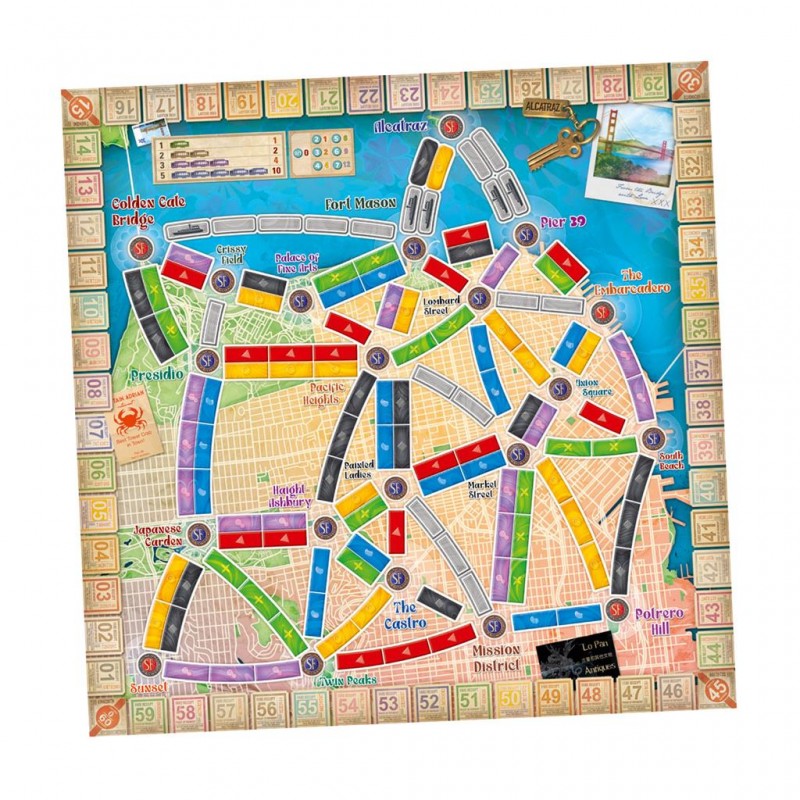 Juego de Mesa Aventureros Al Tren San Francisco