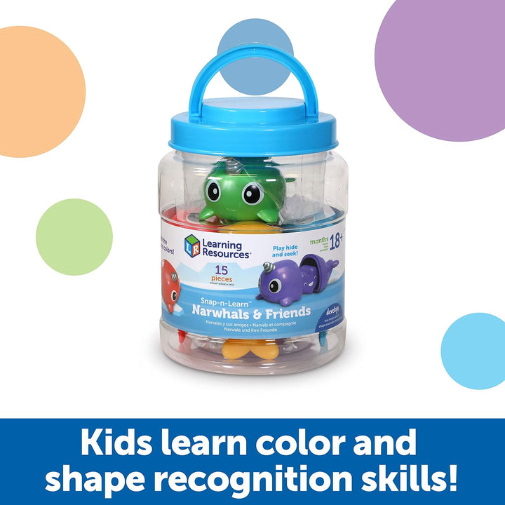 Juego Para Contar Narvales Figuras Y Colores