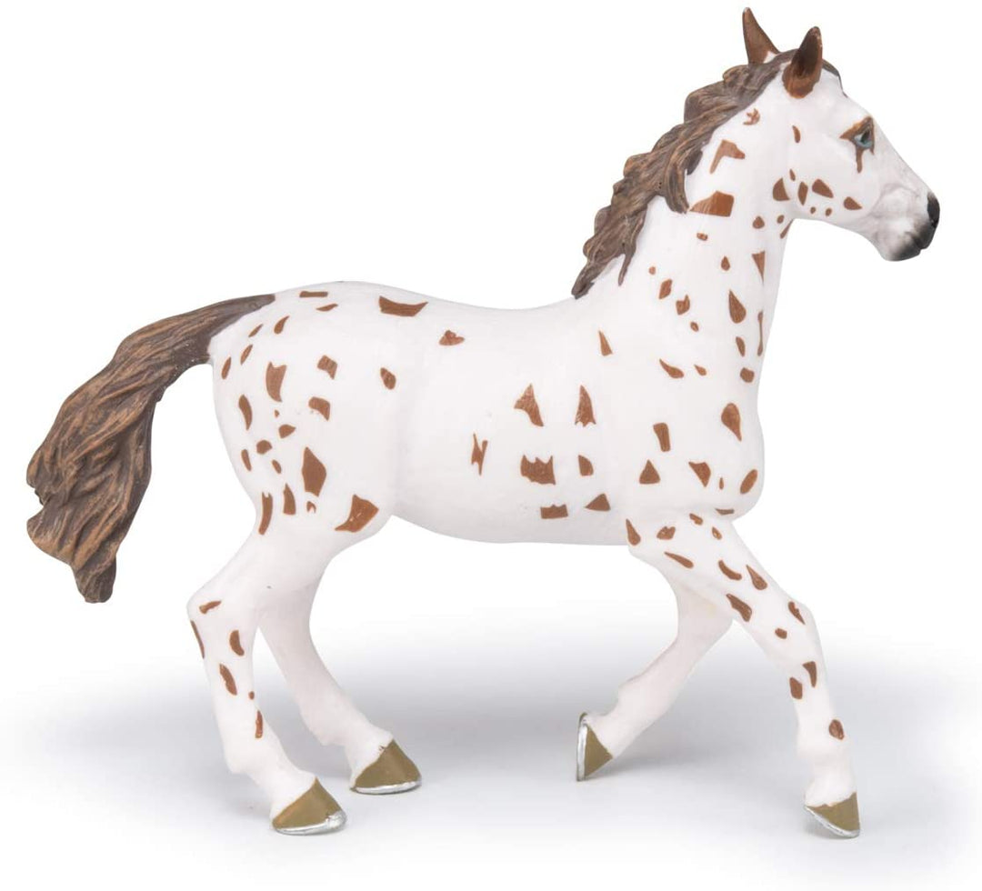Figura Animales Yegua Appaloosa Pintada a Mano