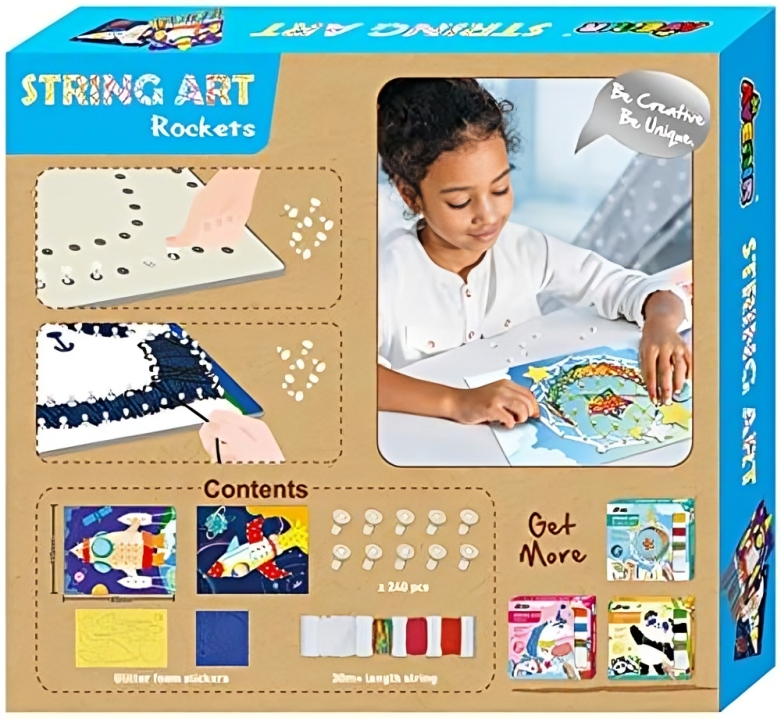 Set Arte Y Diseño Con Hilos El Espacio