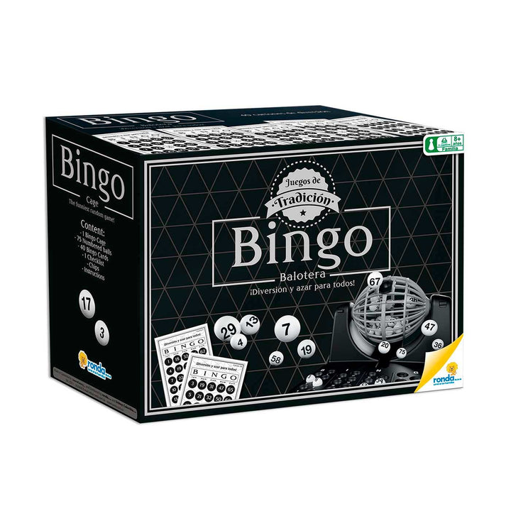 Bingo Con Balotera Juego De Mesa