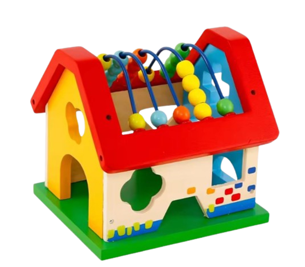 Juego Didactico Casa Encajable Con Abaco