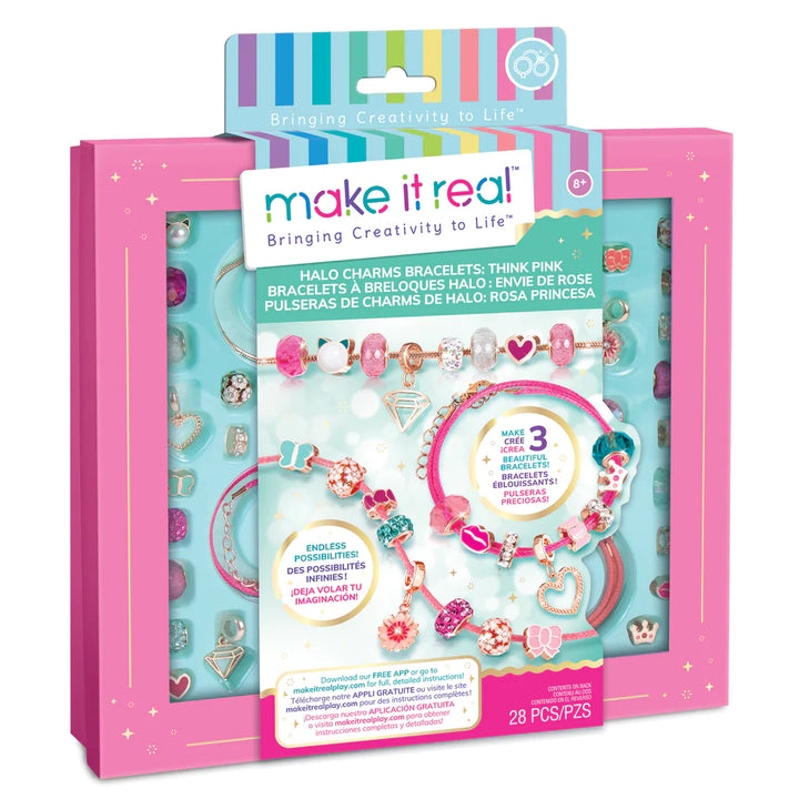 Pulseras Estilo Pandora Think Pink