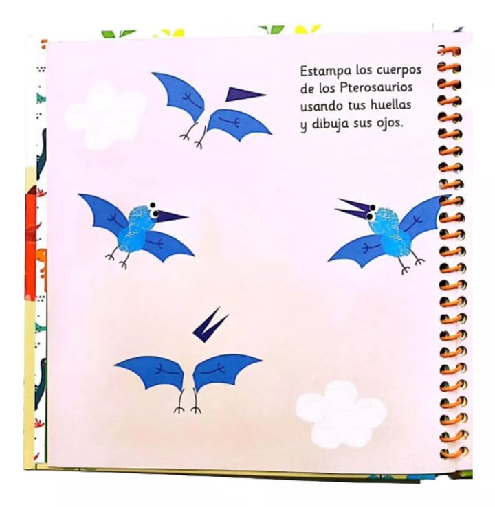 Libro Actividades Con Huellitas Dinosaurios