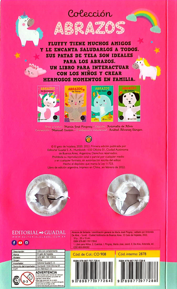 Libro Y Titere De Dedo Abrazos De Unicornio