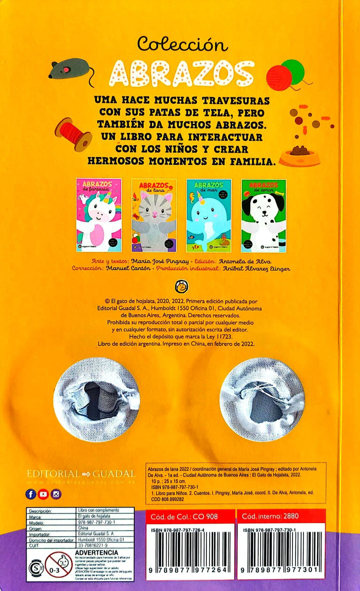 Libro Y Titere De Dedo Abrazos De Gato