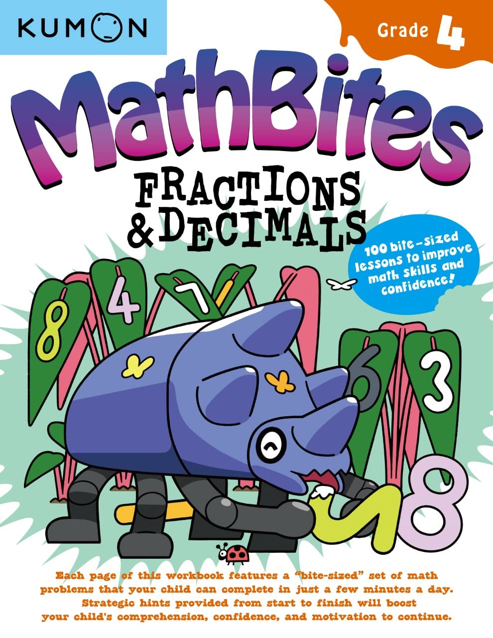 Libro Kumon Fracciones Y Decimales 4to Grado En Ingles