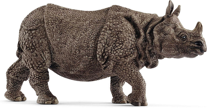 Figura Animales Rinoceronte Pintada A Mano