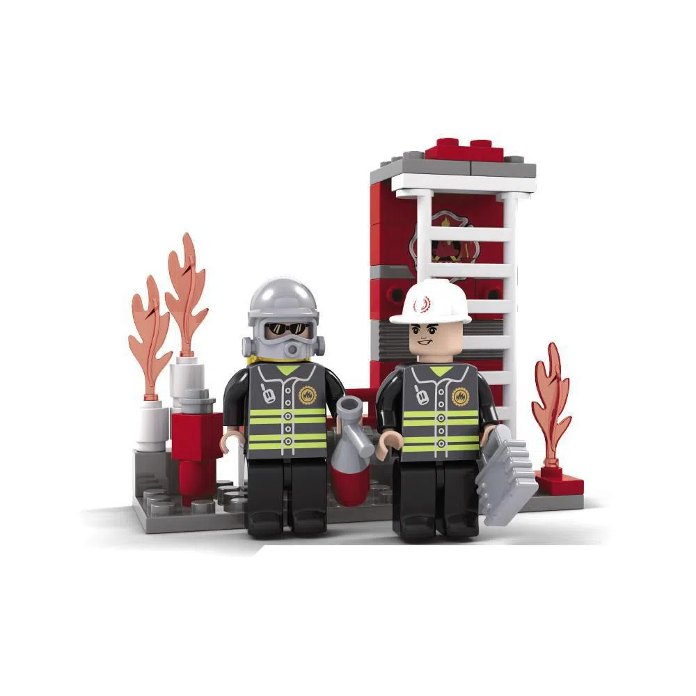 Juego De Construccion Tipo Lego Bomberos 133 piezas