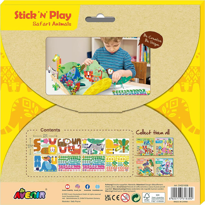 Set De Arte Y Manualidades Animales Con Stickers