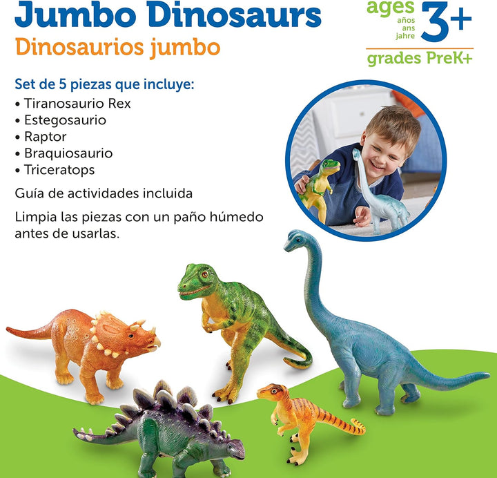 Set De Dinosaurios Jumbo Figuras Coleccionables