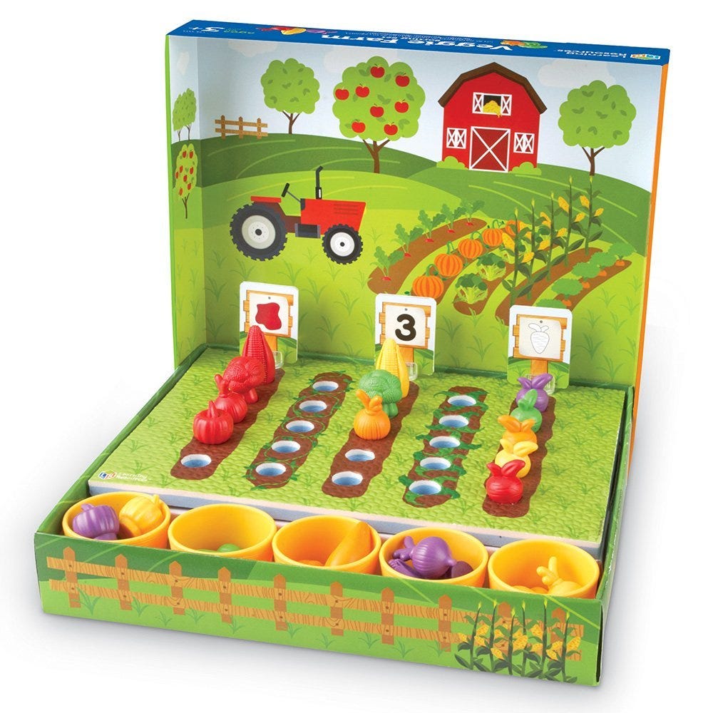 Juego de Clasificación Granja de Vegetales Para Niños