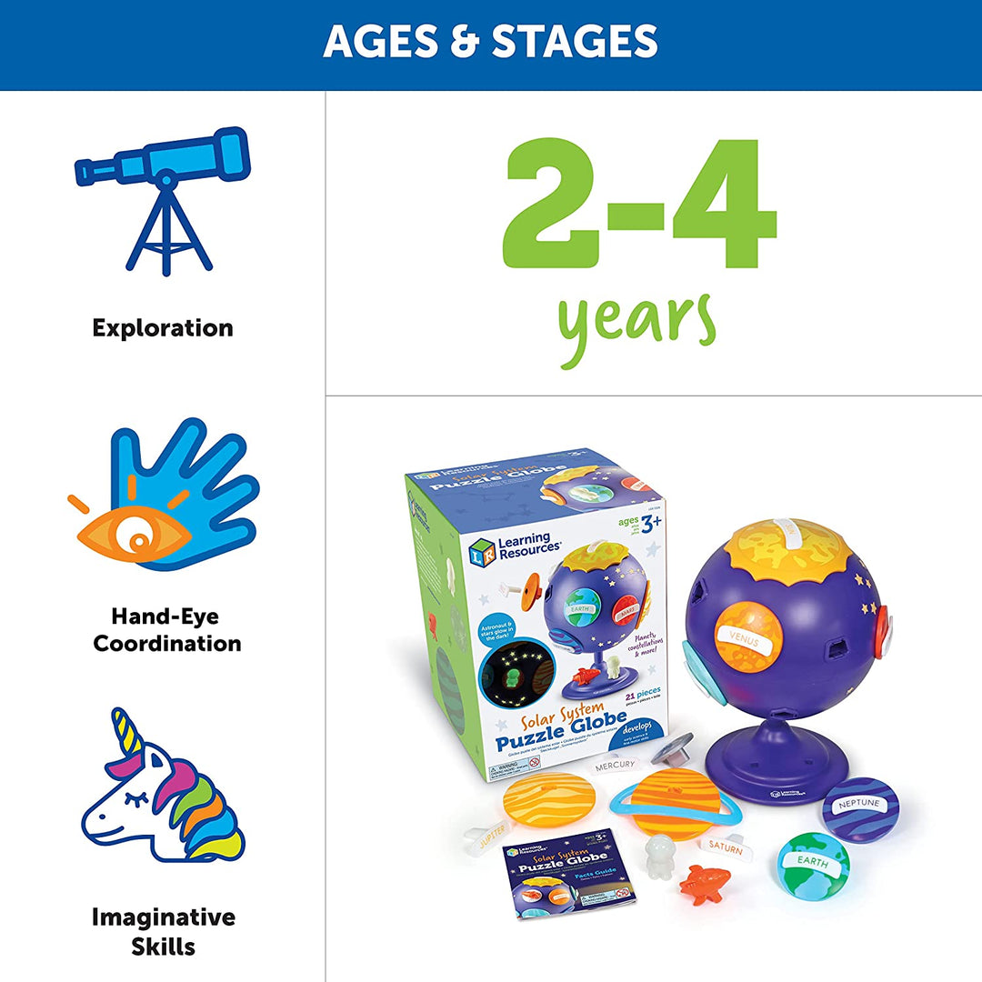 Juego Rompecabezas 3D Sistema Solar Alumbra Para Niños
