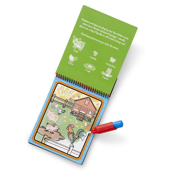 Libro para Pintar con Agua de la Granja