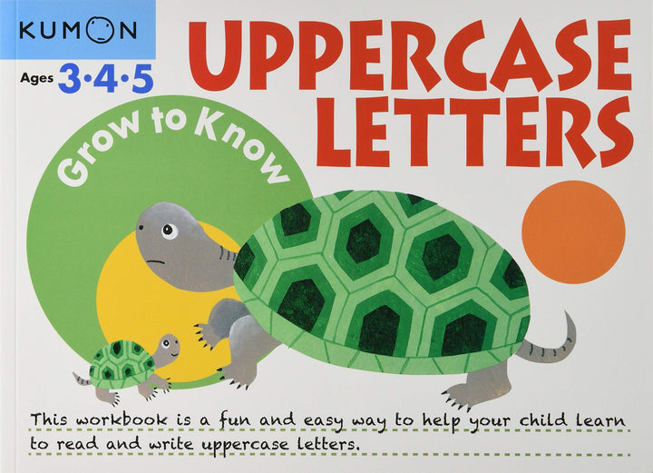 Libro Kumon Grow To Know Uppercase Letters para niños