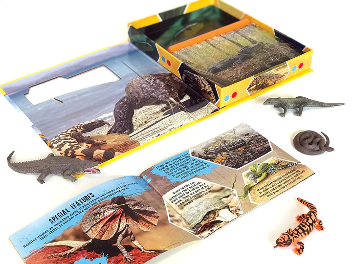 Libro y Juego 2 En 1 Animales Reptiles