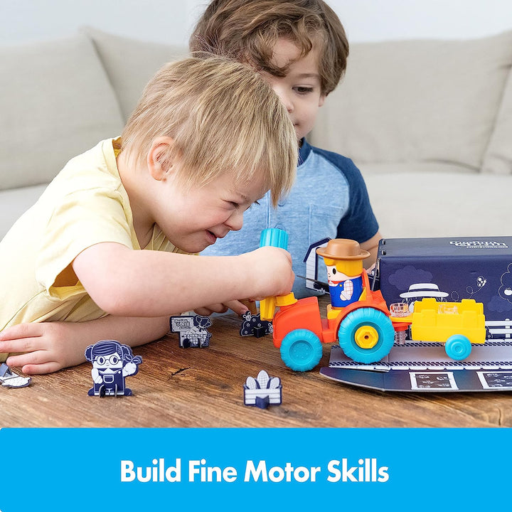 Juguete De Construcción Tractor Steam Para niños
