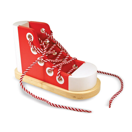 Zapato de Madera con Cordones