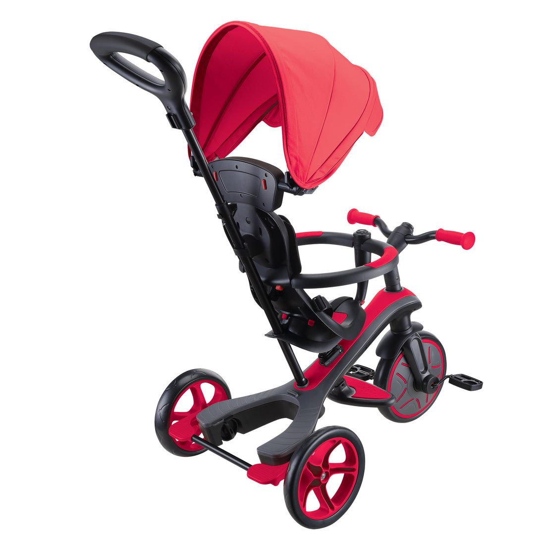 Triciclo y Bicicleta de Balance 4 En 1 Rojo Niños