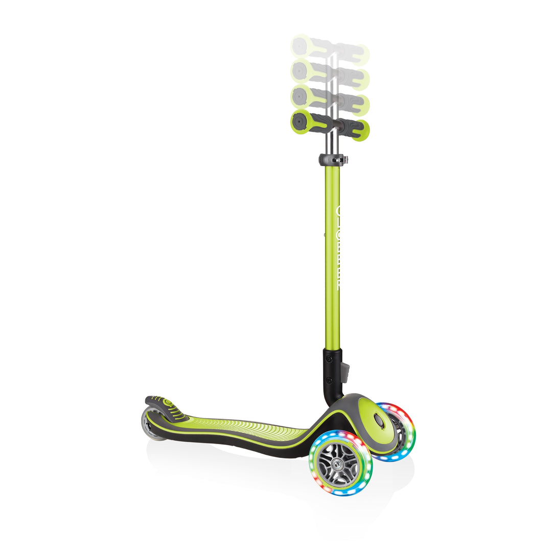 Patineta Globber Elite Con Luces Verde