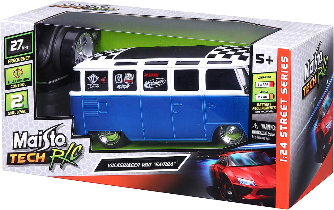 Carro A Control Remoto Volkswagen Van Samba 1:24