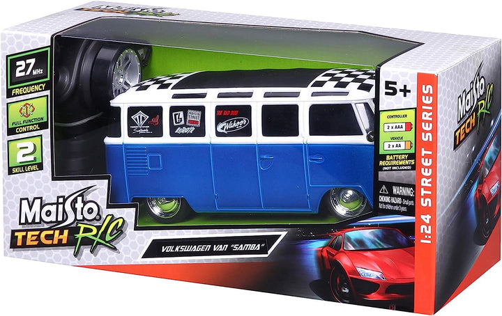 Carro A Control Remoto Volkswagen Van Samba 1:24