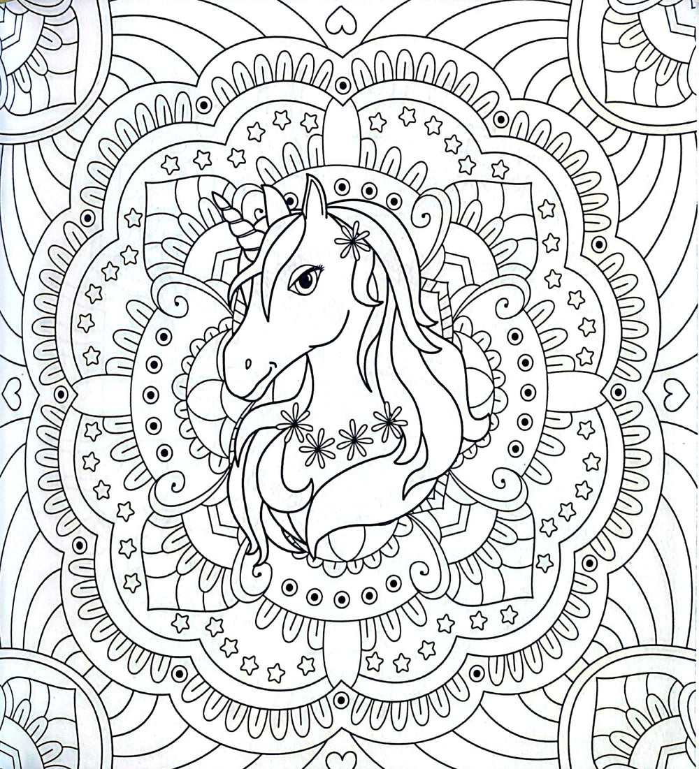 Libro Primeras Mandalas Unicornios Colorear