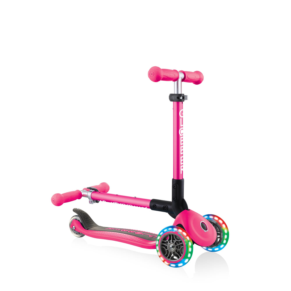 Patineta Globber Junior Con Luces Rosa