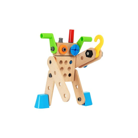 Juego De Construcción En Madera 136 Piezas