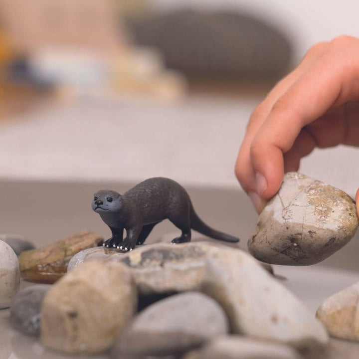 Figura Animales Nutria Pintado A Mano