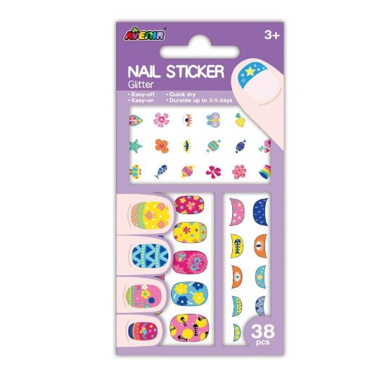 Set De Arte y Manualidades Stickers Para Uñas Flores