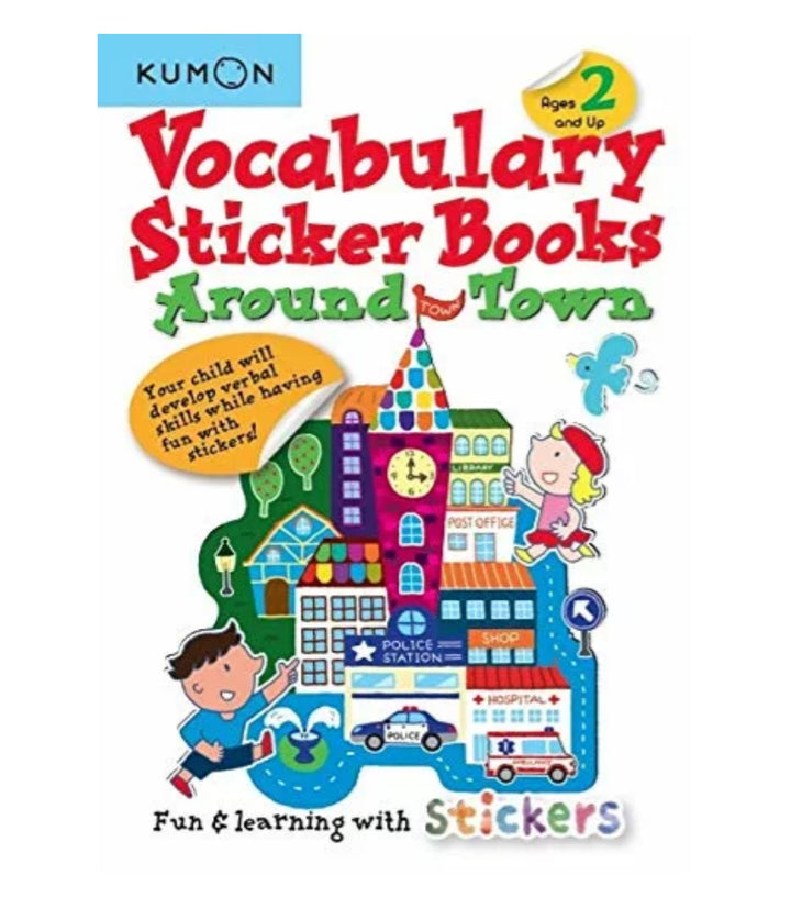 Libro Kumon Actividades Con Stickers La Ciudad En Ingles