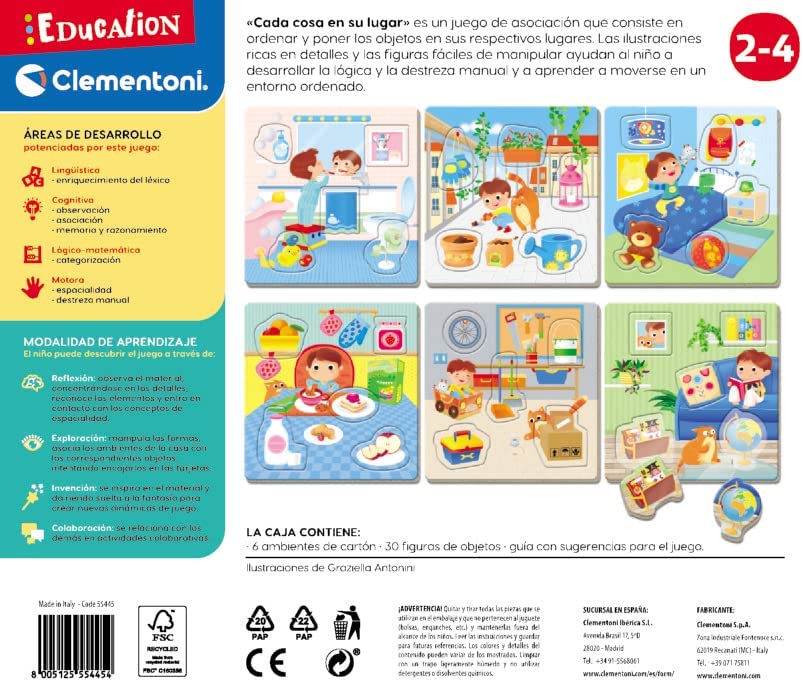 Juego Didáctico Cada Cosa En Su Lugar Niños