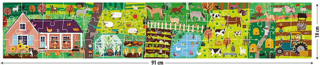 Rompecabezas De La Granja Con Stickers Reutilizables