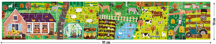 Rompecabezas De La Granja Con Stickers Reutilizables