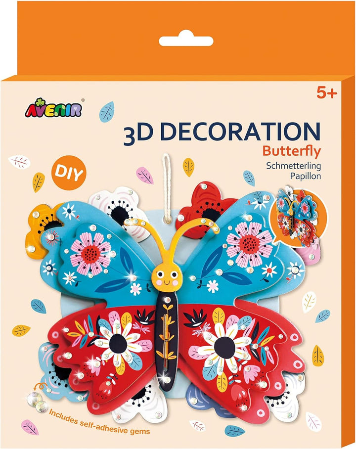 Set De Arte Y Manualidades Mariposa En 3D