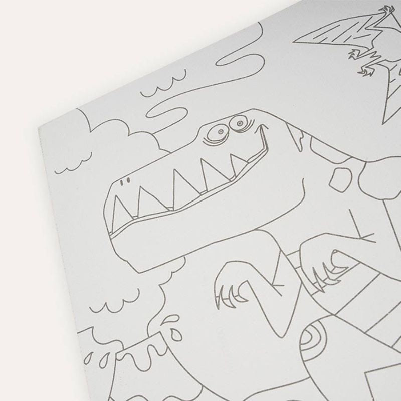 Set De Arte Lienzo Para Pintar Dinosaurios