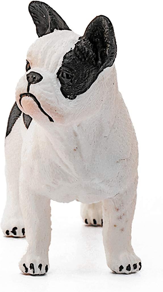 Figura Animales Perro Bulldog Frances Pintado A Mano
