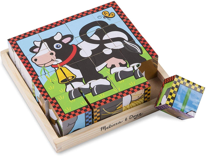 Rompecabezas 6 en 1 de Cubos La Granja