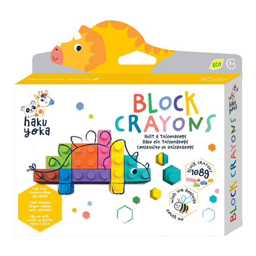 Caja De Crayones Ecologicos  Triceratops