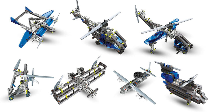 Juego Construcción Tipo Lego 10 Aviones STEM Para Niños