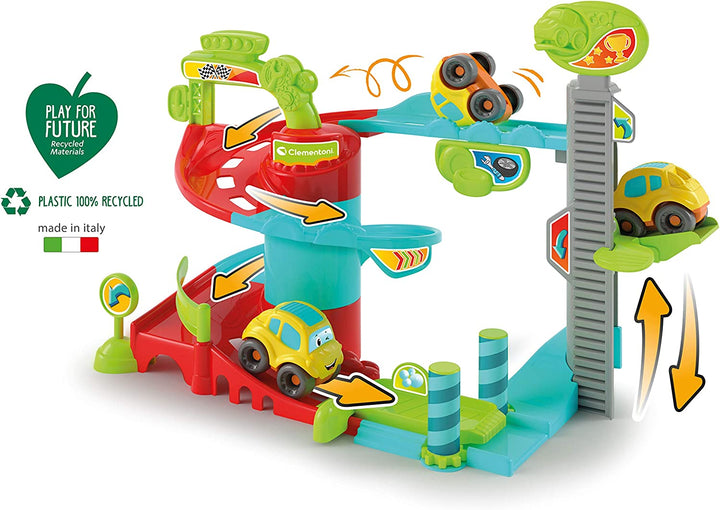 Juego Didáctico Pista De Carros Gira Y Aprende Niños
