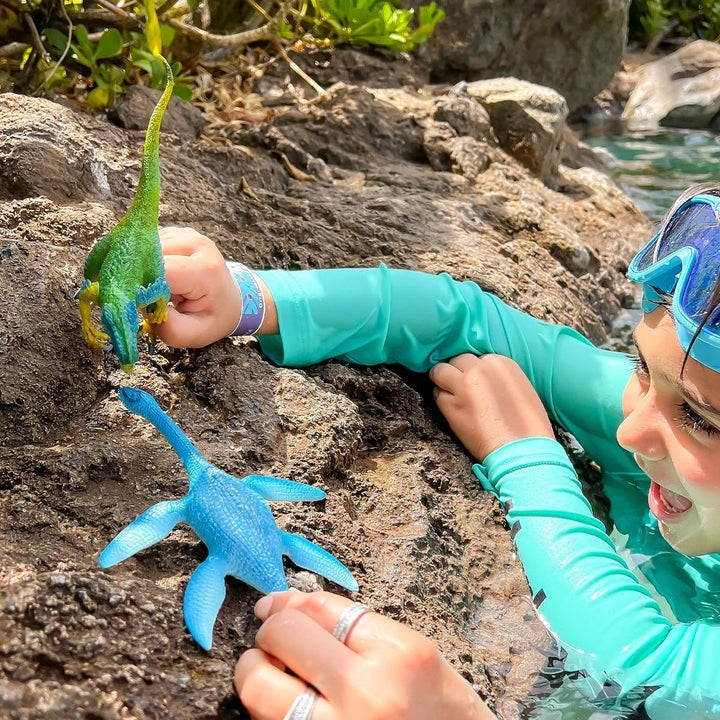 Figura Dinosaurios Plesiosaurio Pintado a Mano
