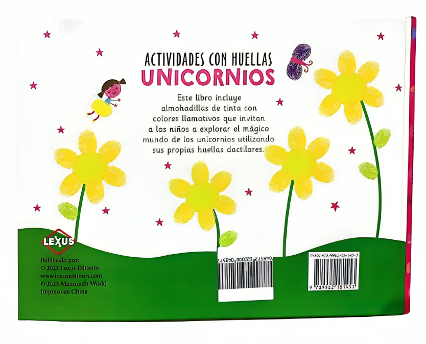 Libro Actividades Con HuellitasUnicornios