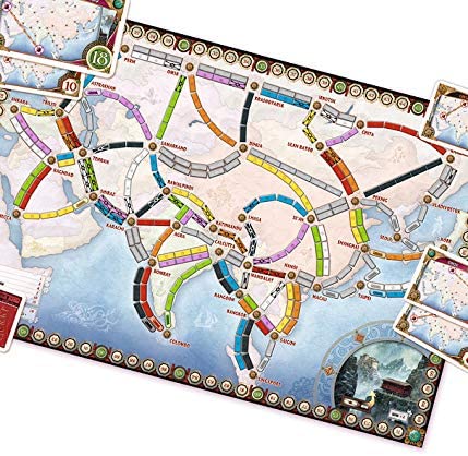 Juego De Mesa Aventureros Al Tren Asia