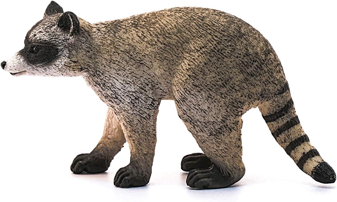 Figura Animales Mapache Pintado A Mano