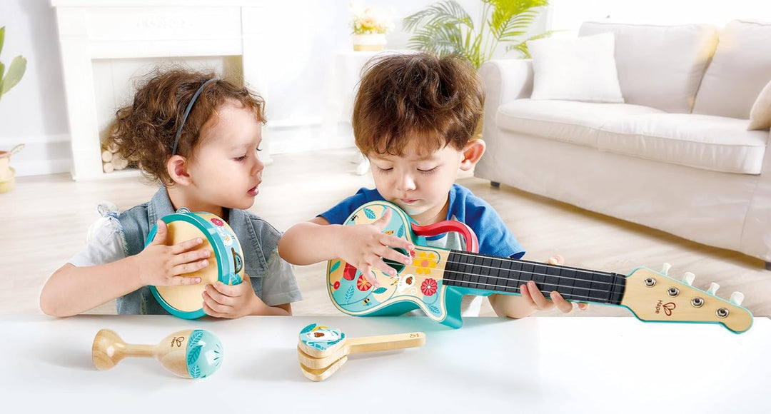 Juego Set  Musical 4 En 1 Madera Para Niños