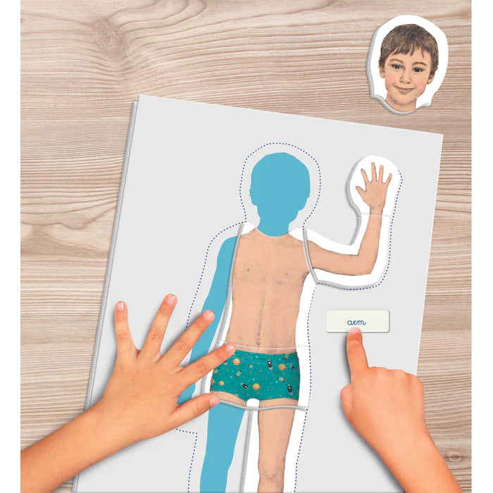 Juego Montessori El Cuerpo Humano Para Niños
